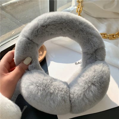 Lars Haircare Headband Light grey / 21CM Luxe Plush Fur Ear Warmer CJST161994809IR