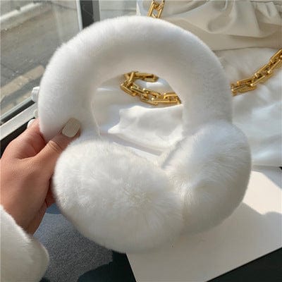 Lars Haircare Headband White / 21CM Luxe Plush Fur Ear Warmer CJST161994803CX