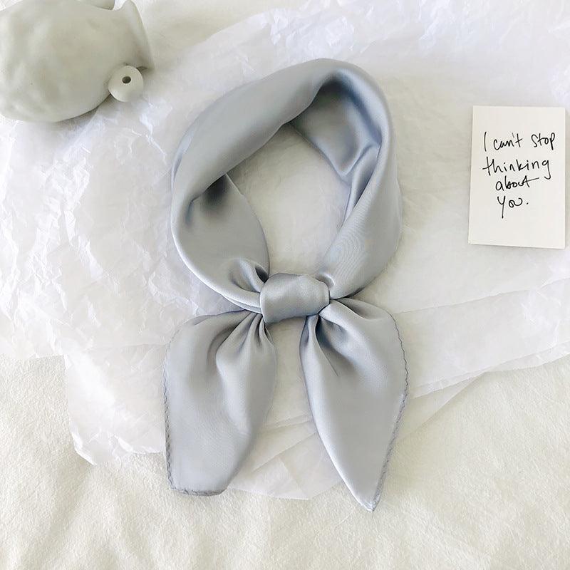 Lars Haircare Headscarf Light grey Plain Silky Satin Headscarf CJBJTFTF00404-Light grey