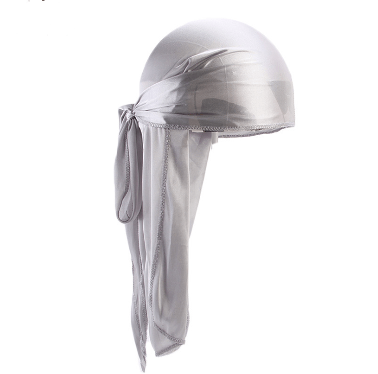 Lars Haircare Satin Hair Bonnet Grey / Durag Silky Satin Big Hair Bonnet & Durag CJNSFSMZ00671-Grey-Long