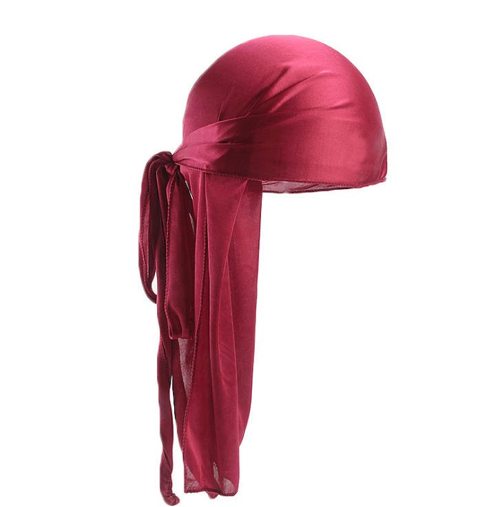 Lars Haircare Satin Hair Bonnet Red / Durag Silky Satin Big Hair Bonnet & Durag CJNSFSMZ00671-Red-Long