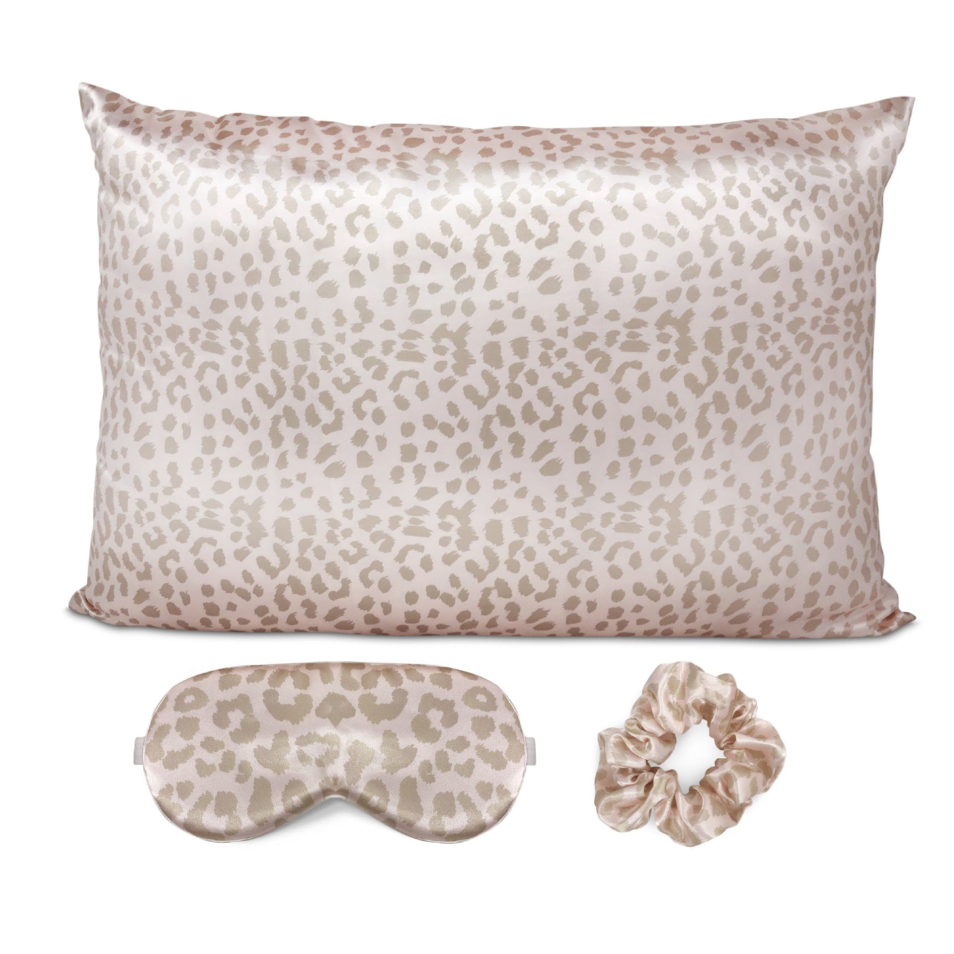 Lars Haircare Silk pillowcase Leopard print / 50x66cm Premium Satin Night-time Set CJCS142968011KP