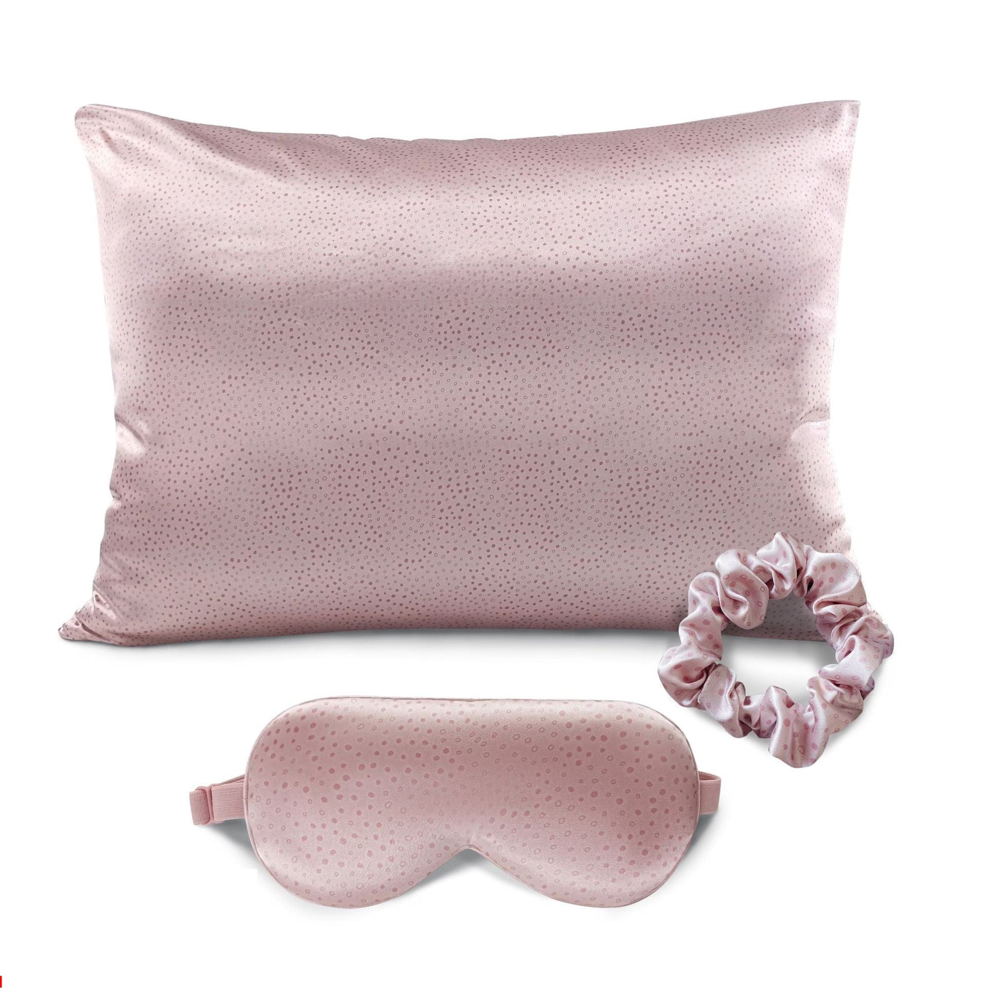 Lars Haircare Silk pillowcase Pink polkadot / 50x66cm Premium Satin Night-time Set CJCS142968003CX