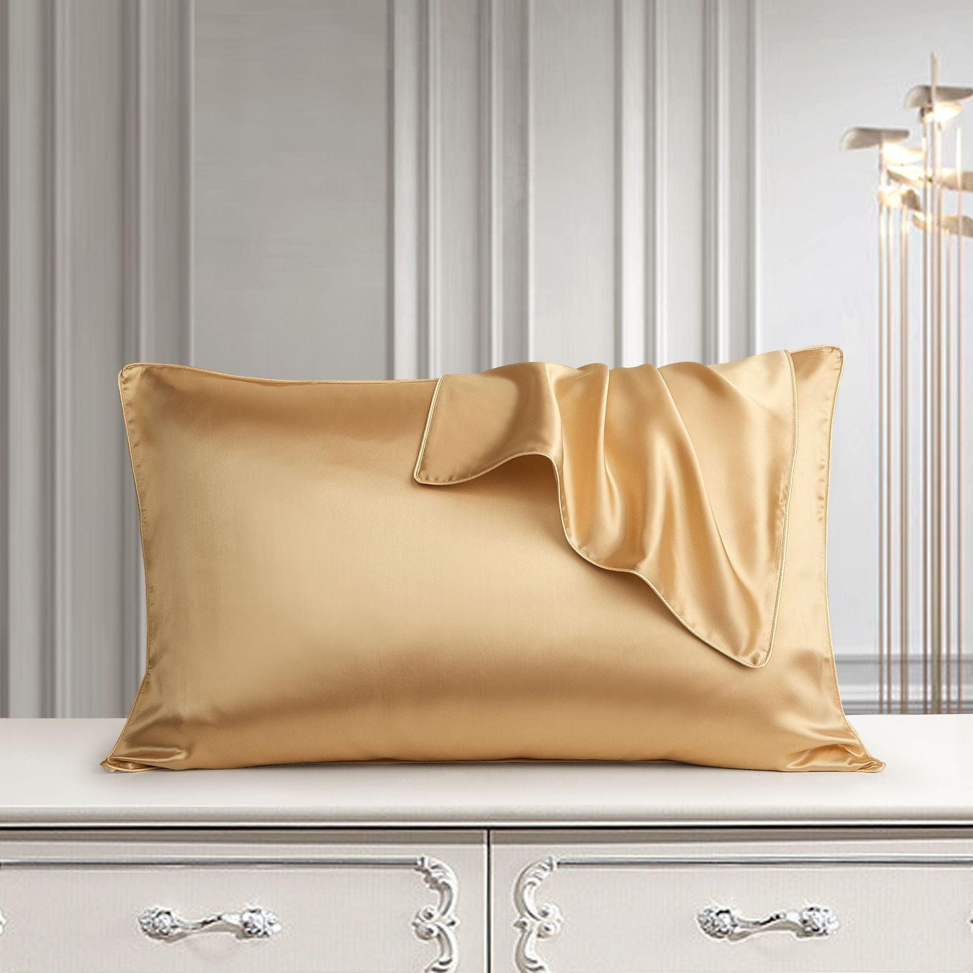 Larshaircare Silk pillowcase Single-Sided Silk Envelope Pillowcase